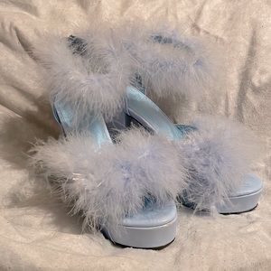 Baby Blue Sugar Trolls 6 Inch Hells size 10